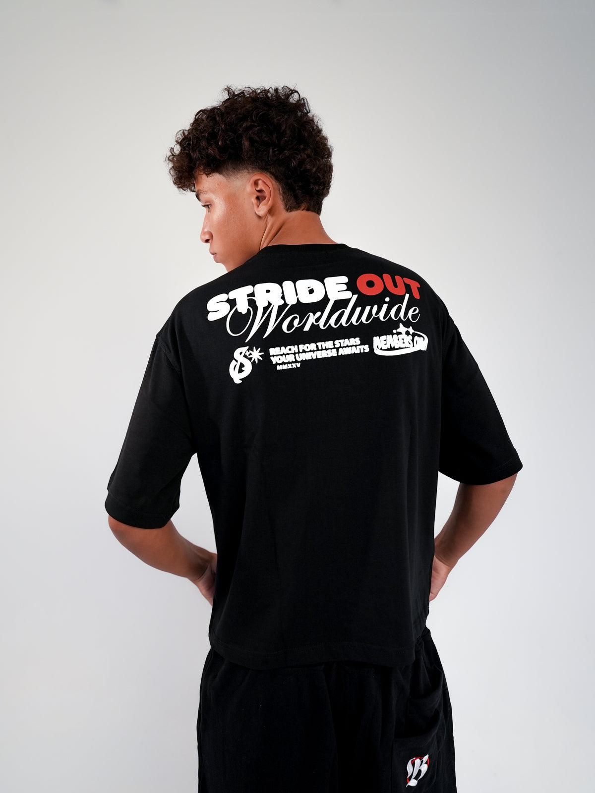 black t-shirt croped fit