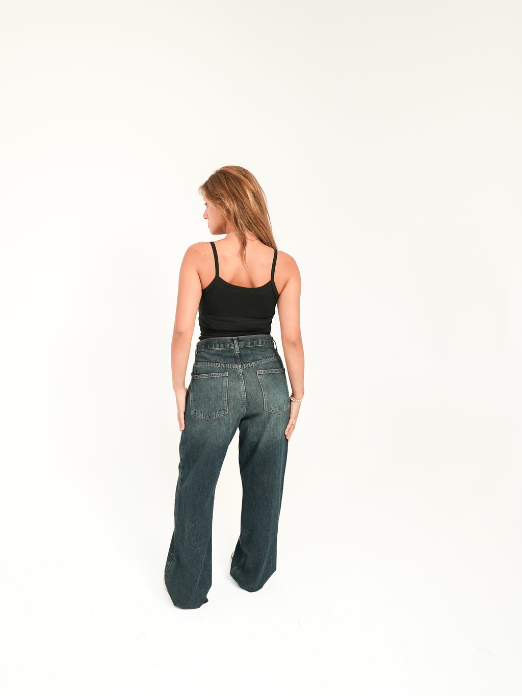 black camisole top