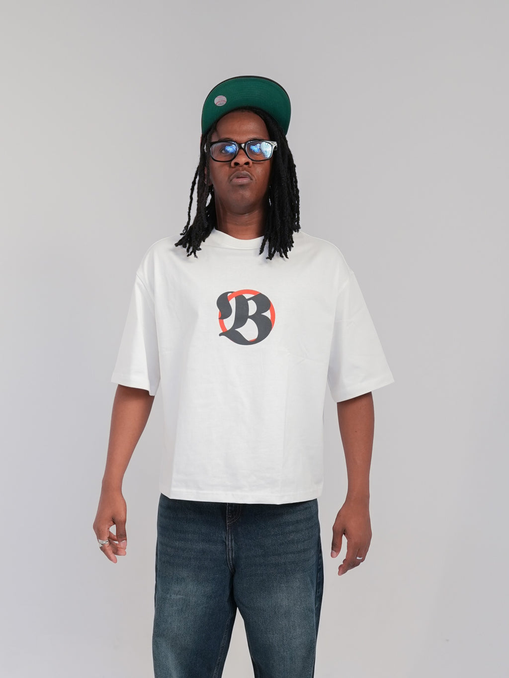 white t-shirt croped fit