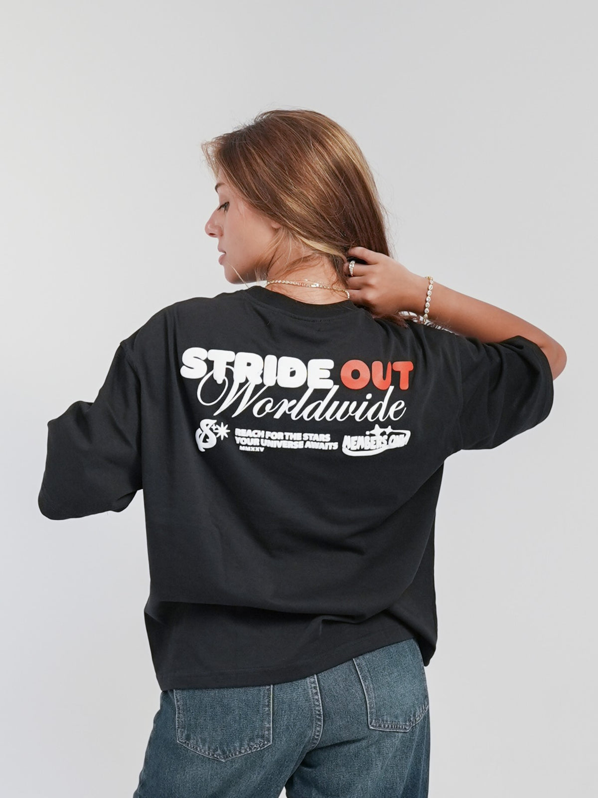 black t-shirt croped fit